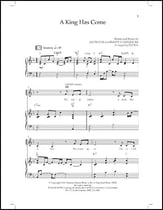 A King Has Come SATB choral sheet music cover